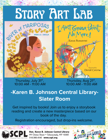 KBJ Summer Story Art Lab Flyer