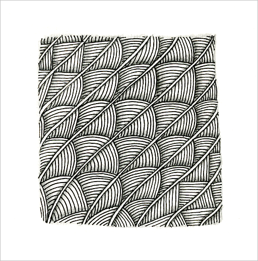 Zentangle drawing