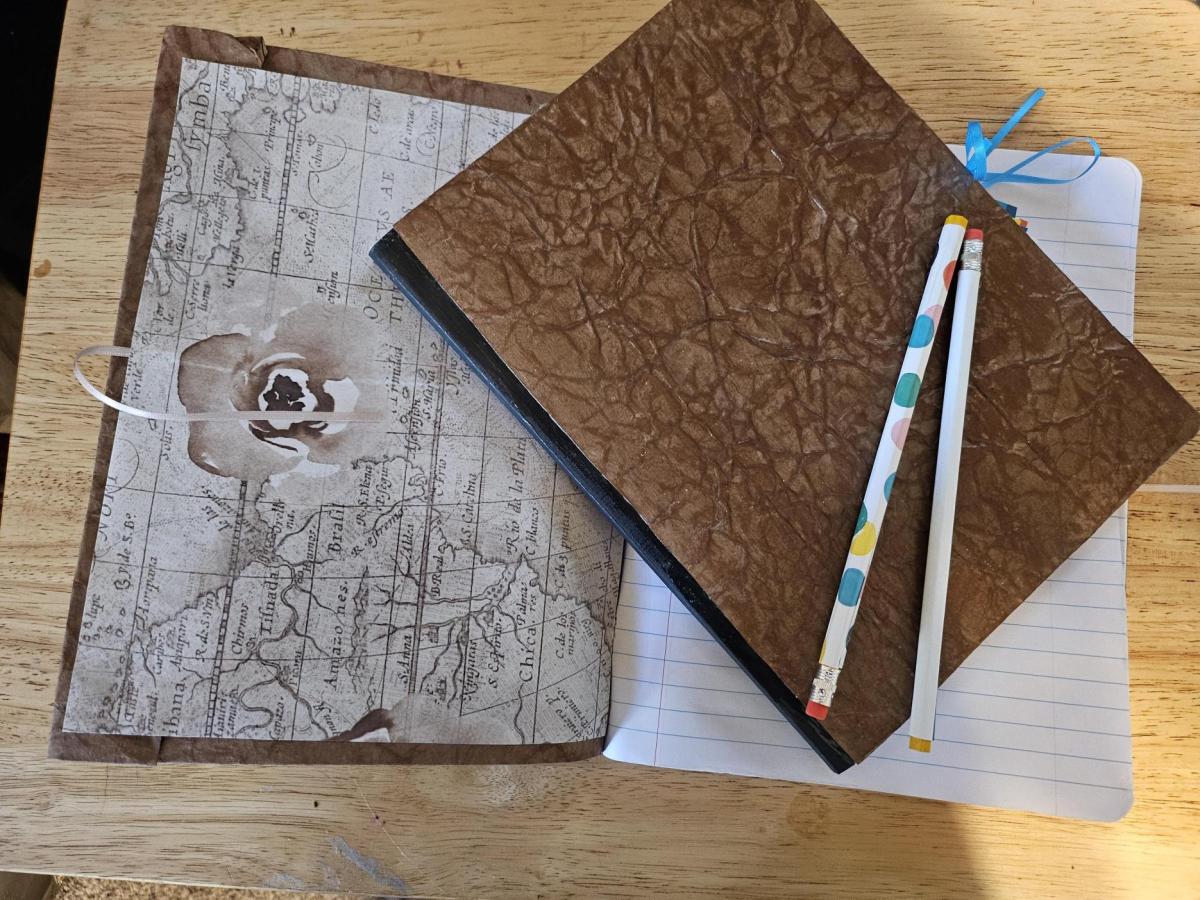 DIY Faux Leather Journal and Personalized Pencils