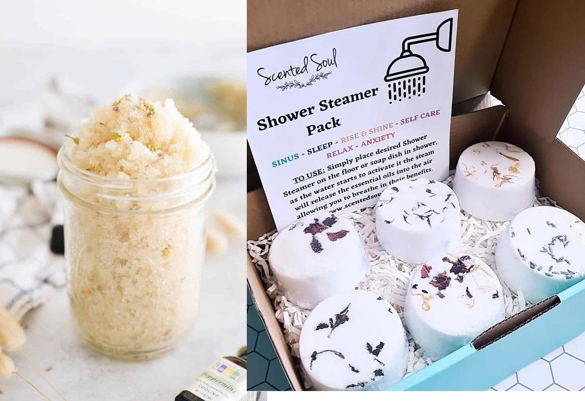 Shower Steamer and Sugar Scrub